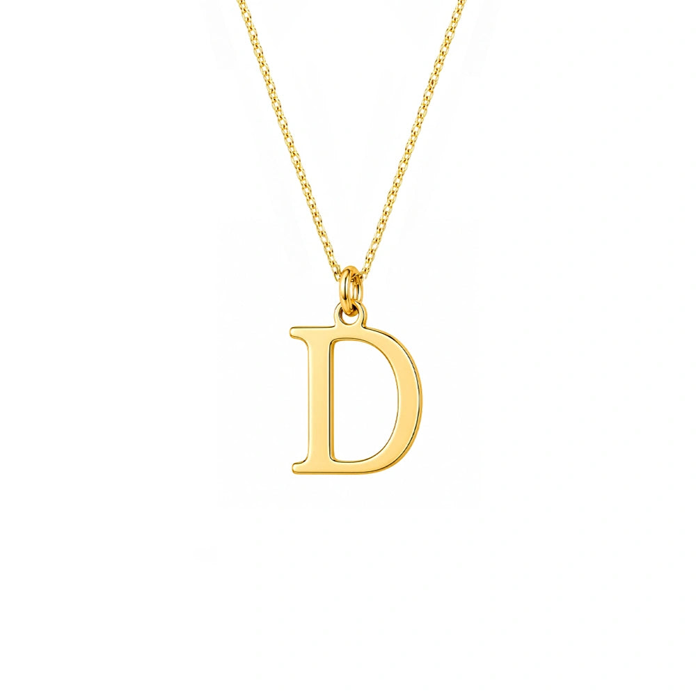 Collar en Oro con Letra