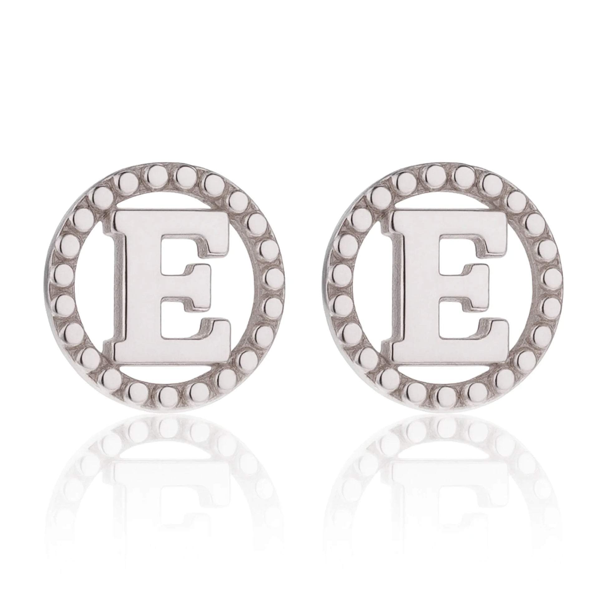 Earrings with Circled Letter