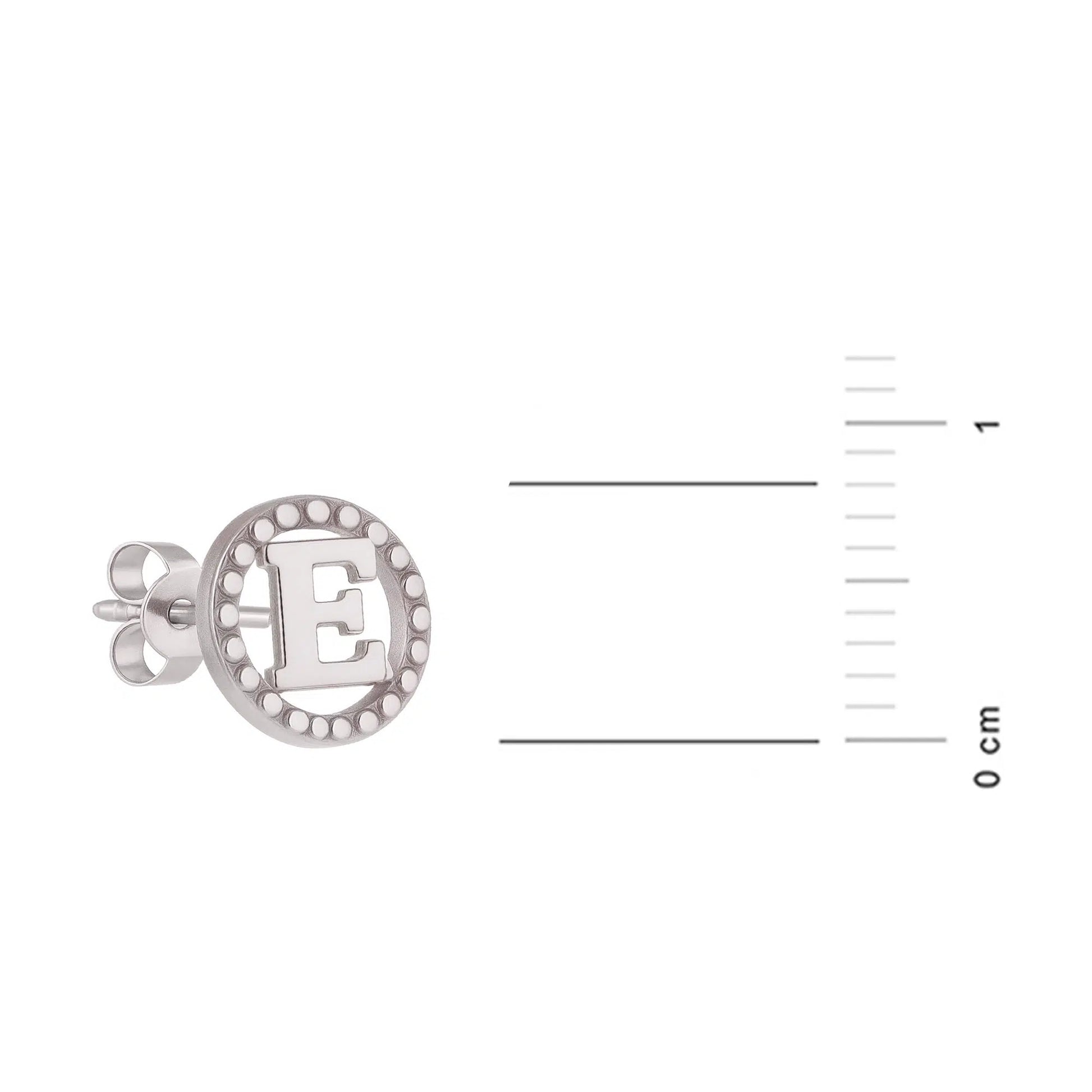 Earrings with Circled Letter