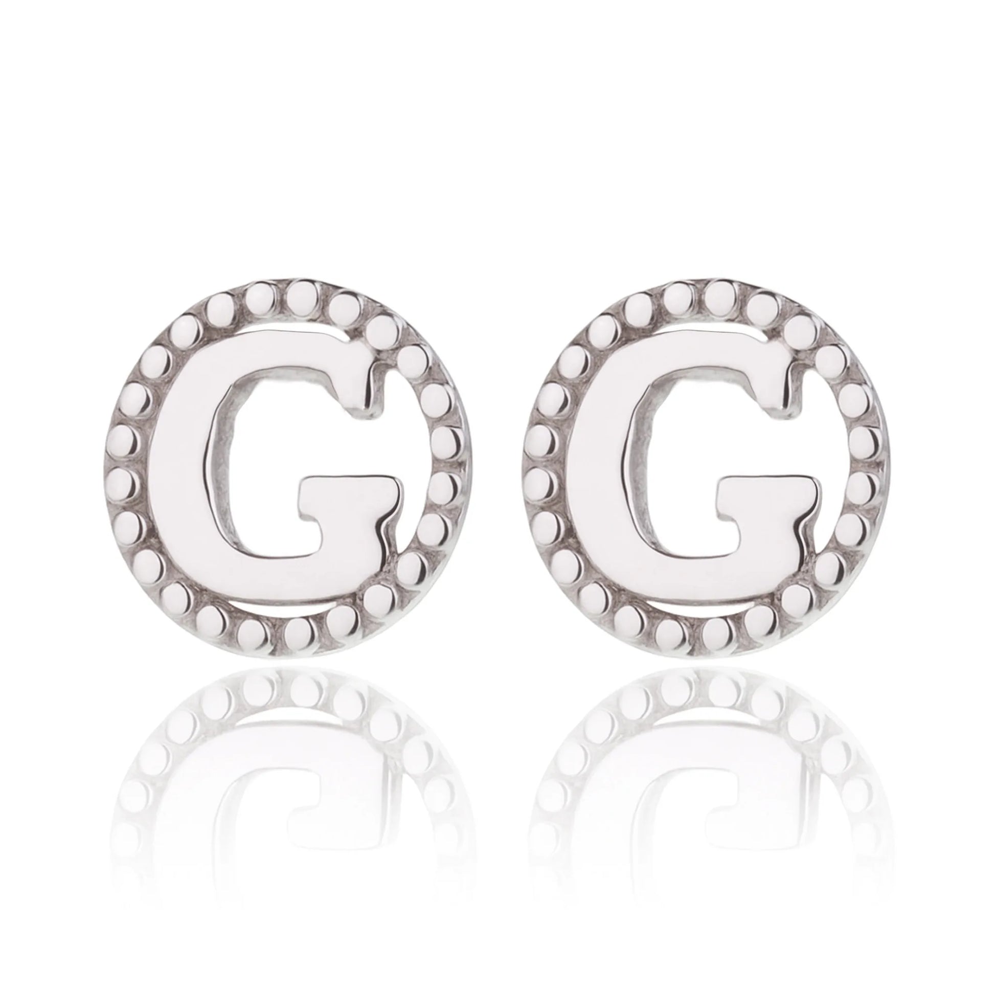 Earrings with Circled Letter