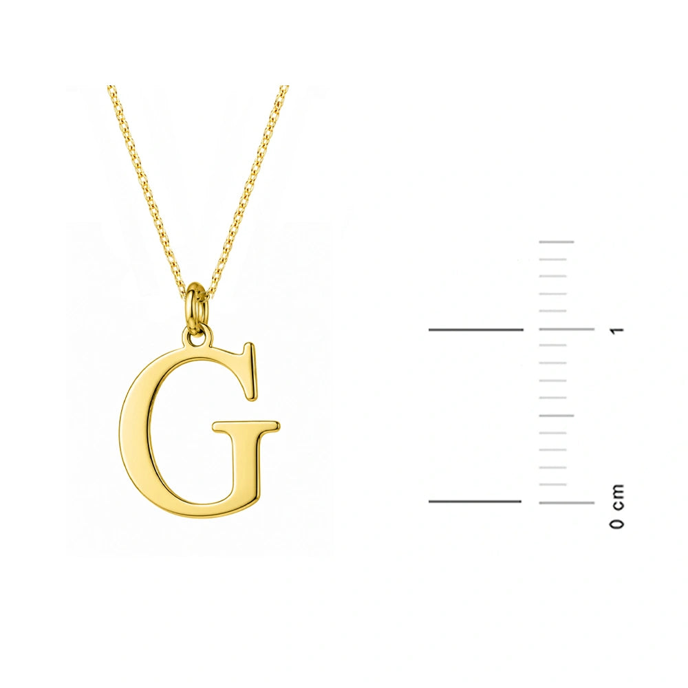Collar en Oro con Letra