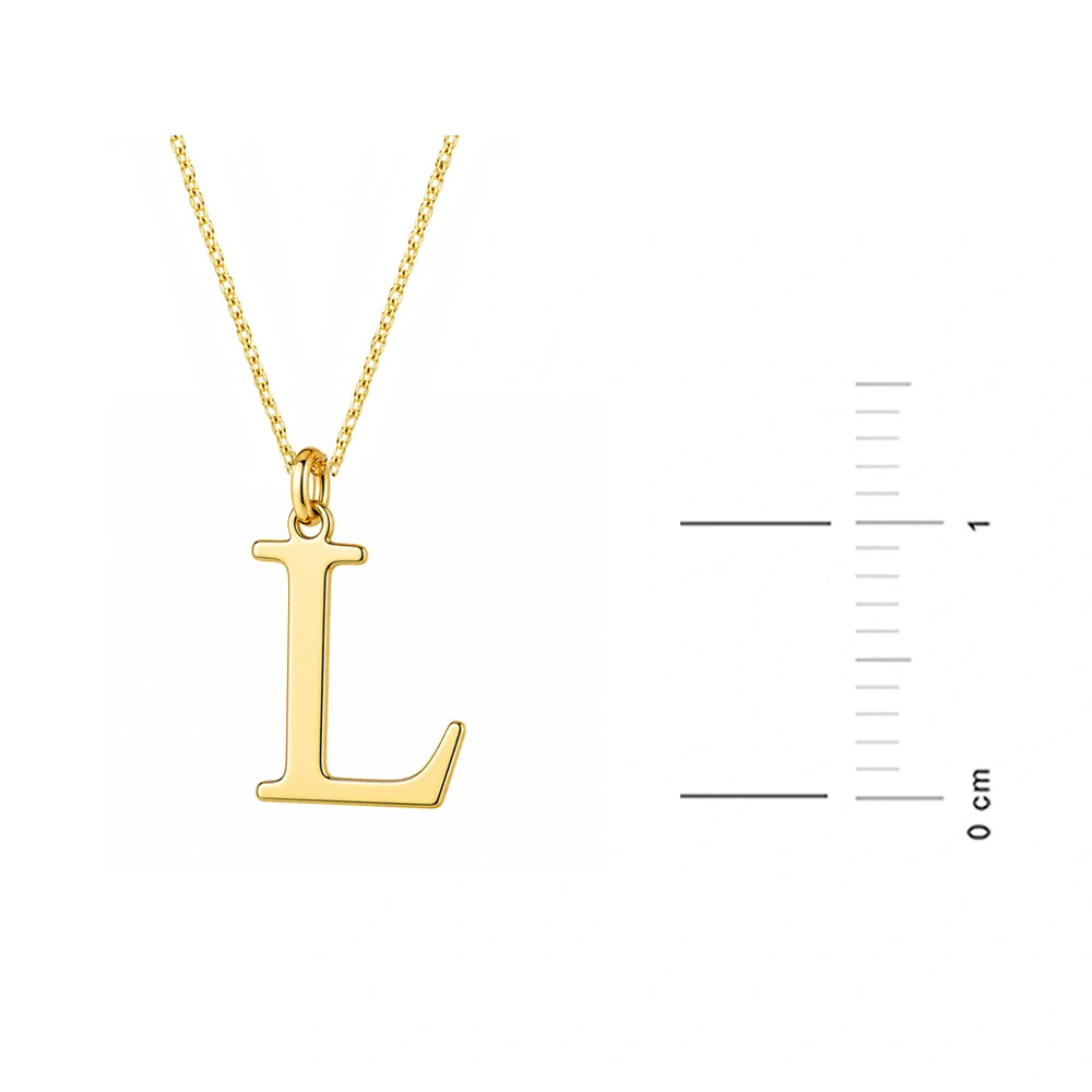 Collar en Oro con Letra