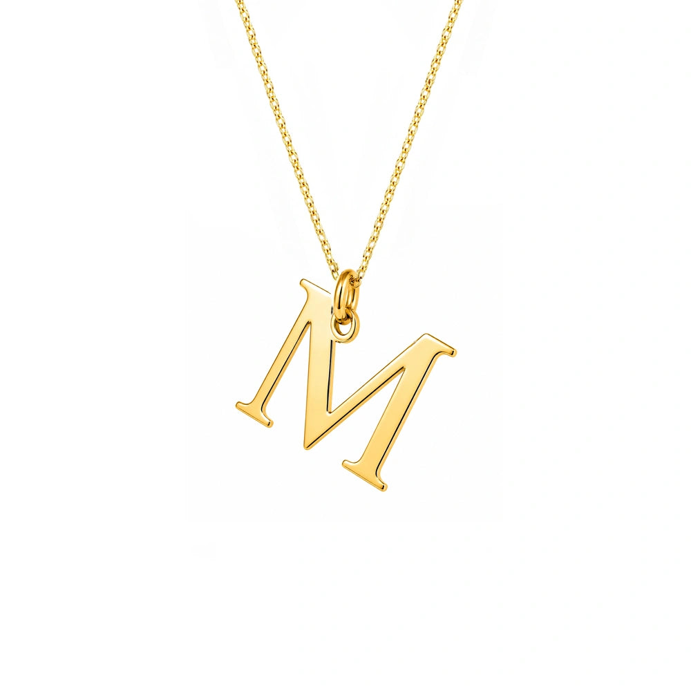 Collar en Oro con Letra