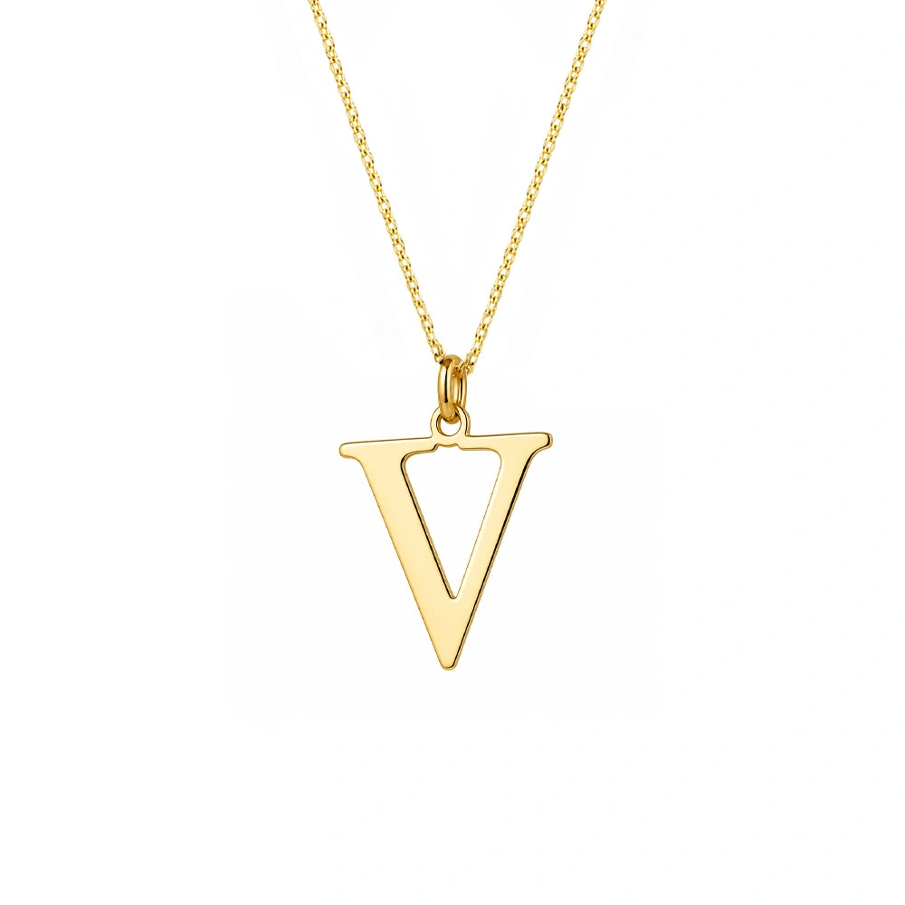 Collar en Oro con Letra