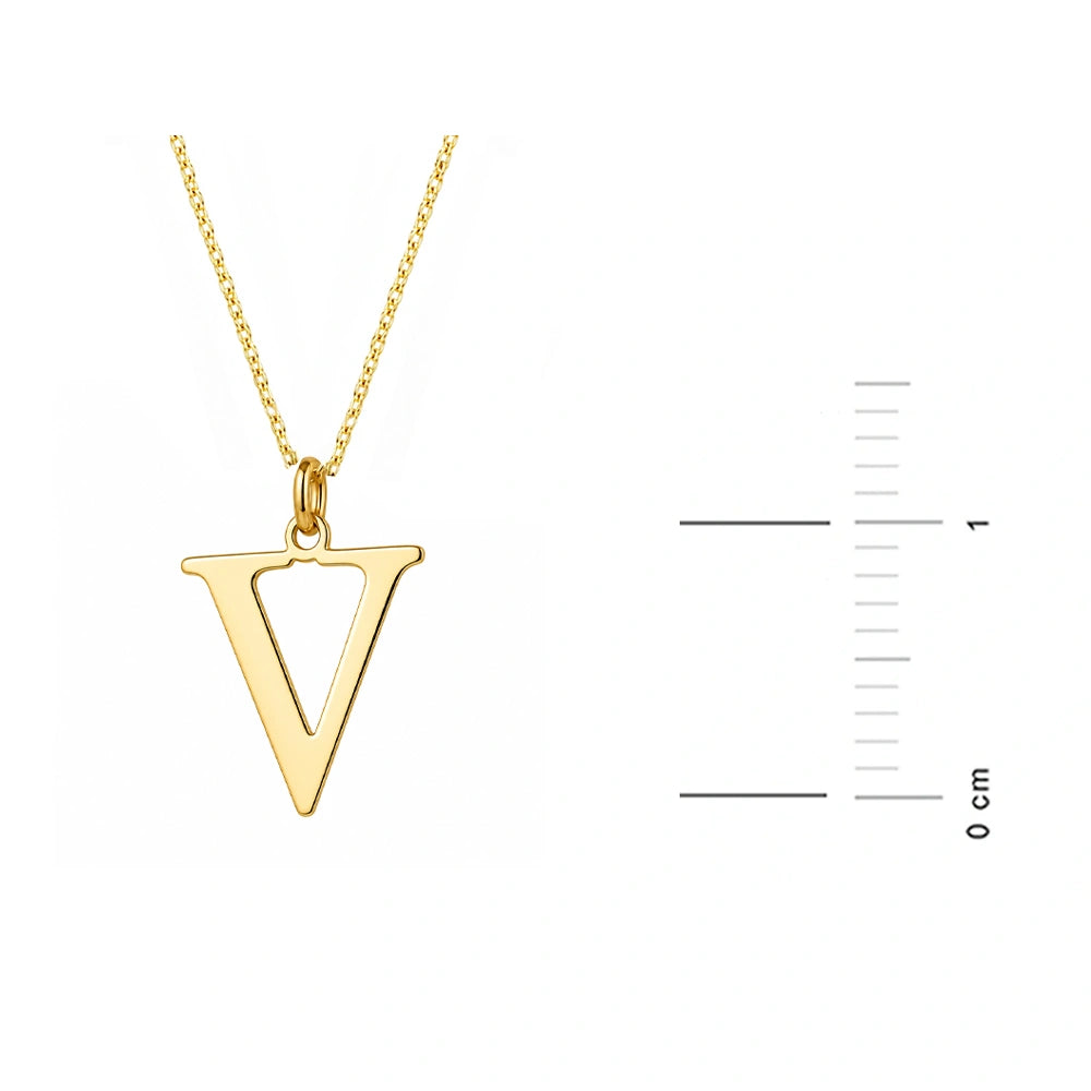 Collar en Oro con Letra