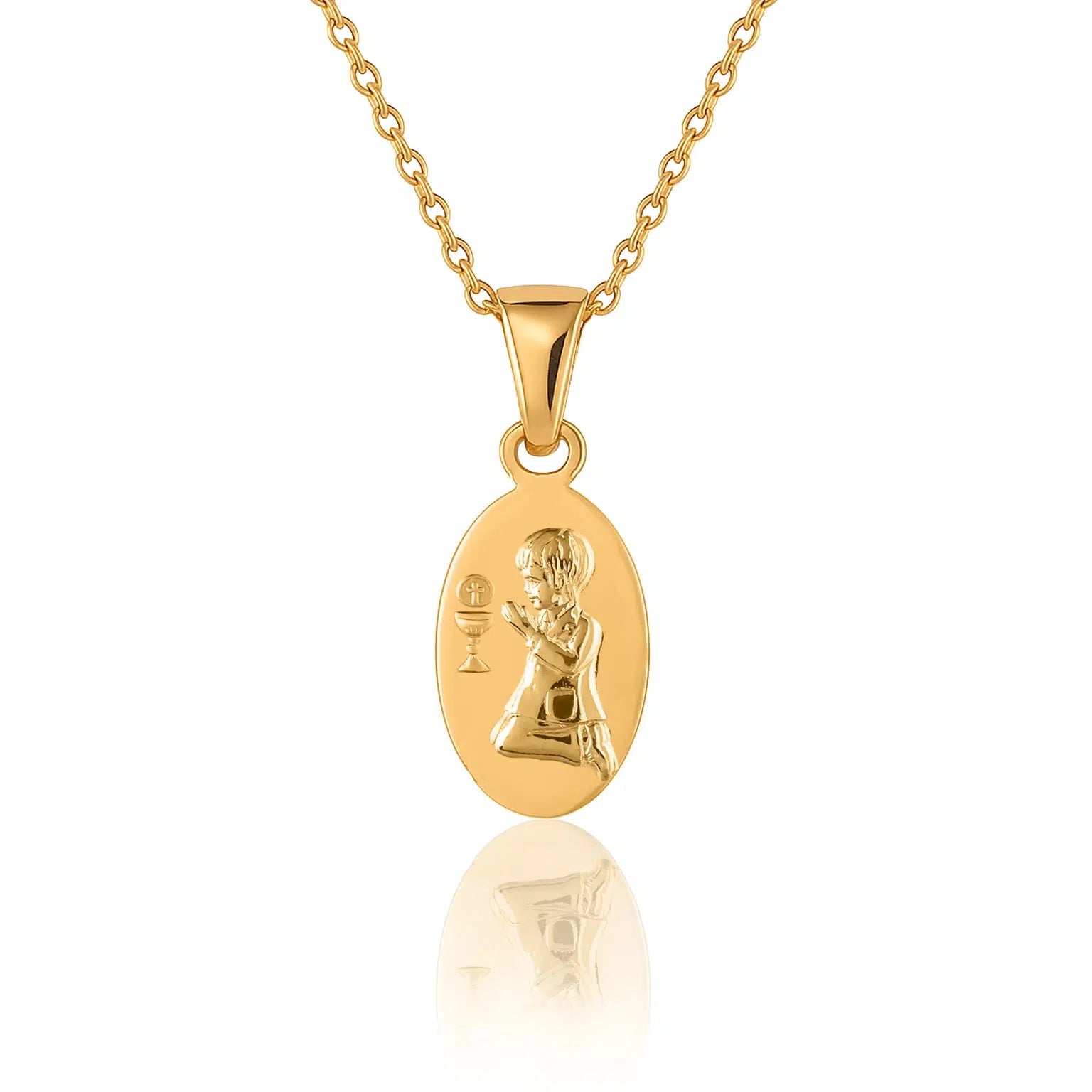 Collier avec Médaille Ovale Kids Collection Garçon