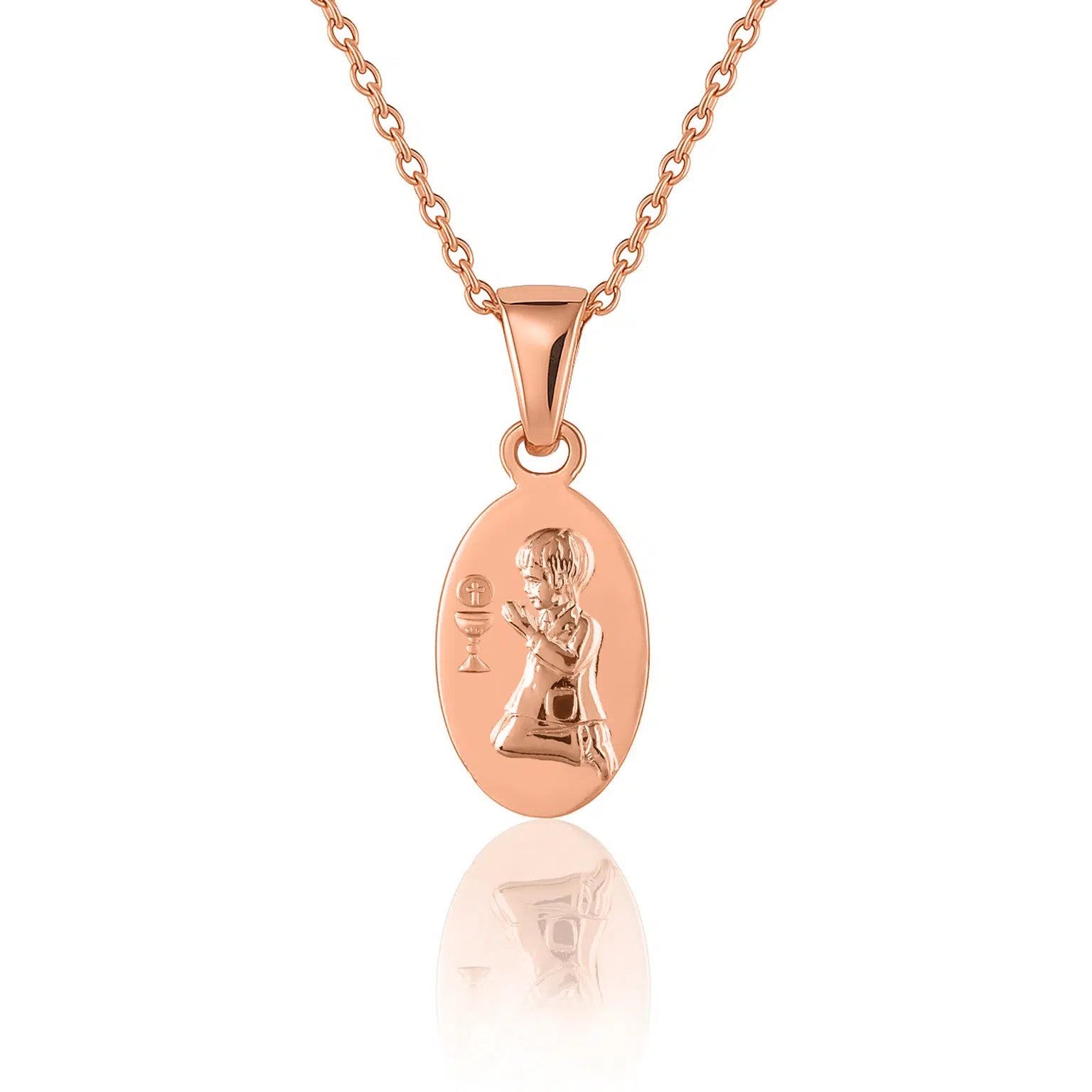 Collier avec Médaille Ovale Kids Collection Garçon