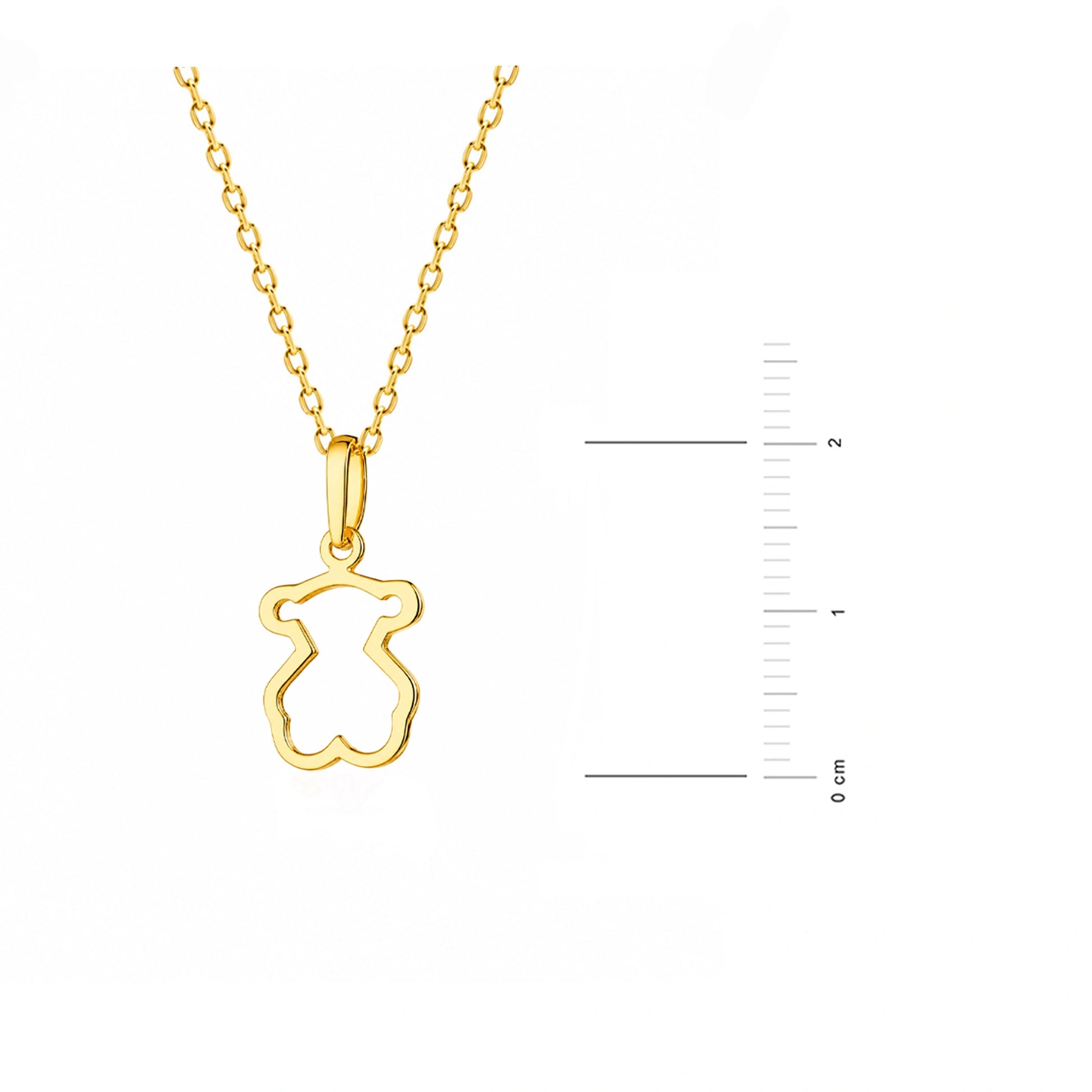 Collier en or avec ourson Teddy