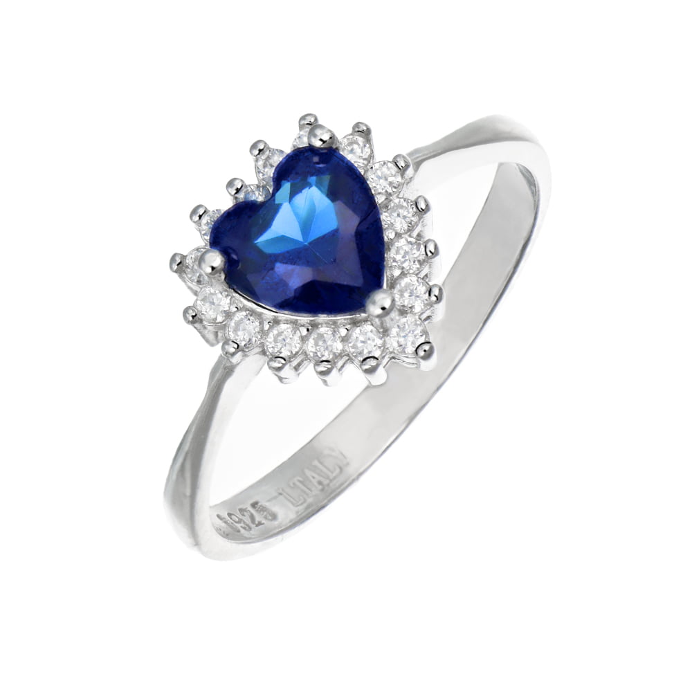 Ring mit herzförmigem Zirkon