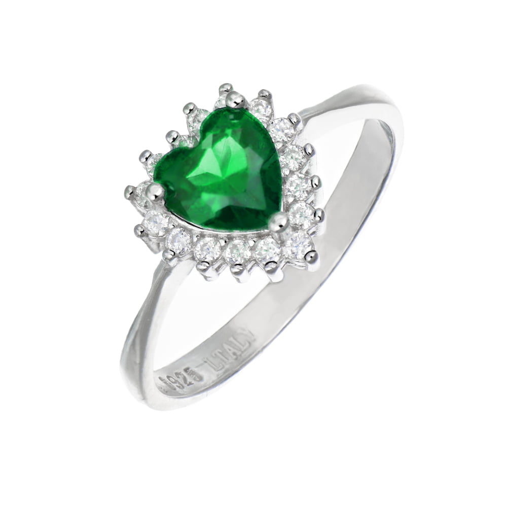 Ring mit herzförmigem Zirkon