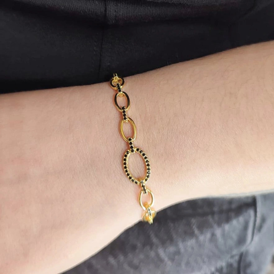 Bracciale in Argento Fantasia Dorato