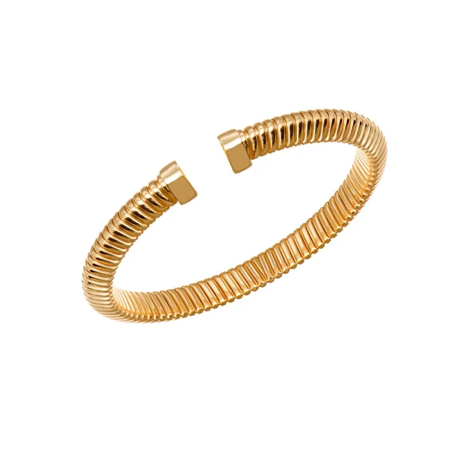 Gold-Plated Silver Rigid Bracelet for Women