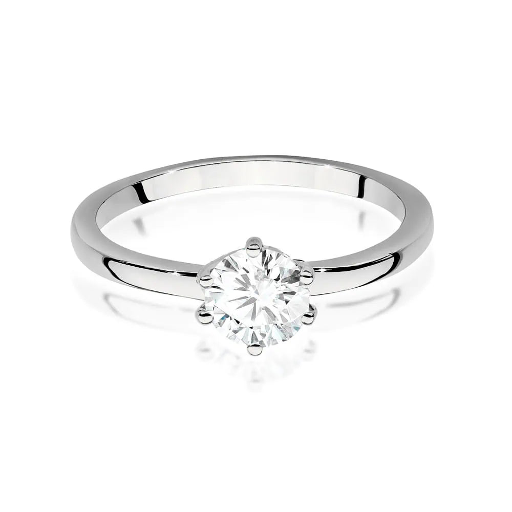 Anillo Solitario en Oro con Piedra Central de 0,70 Ct. 535