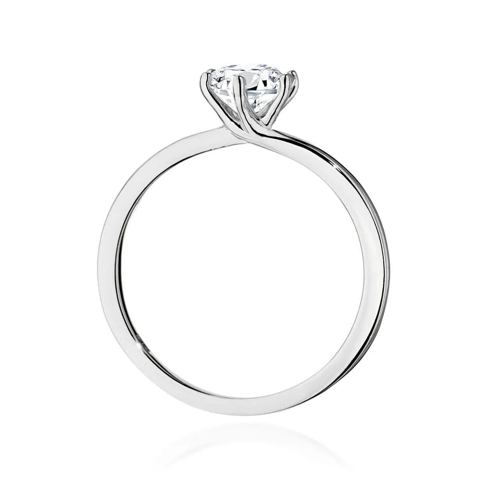 Anillo Solitario en Oro con Piedra Central de 0,70 Ct. 535