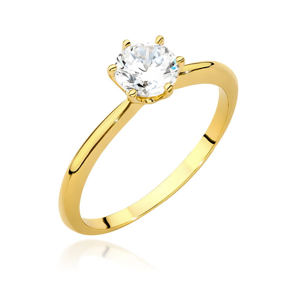 Anello Solitario in Oro con Diamante Centrale da 0,70 Ct. 553