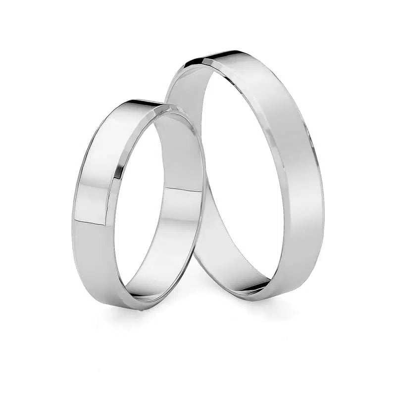 Eheringe Weißgold Classic 4 mm