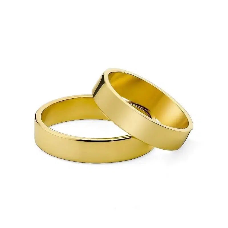 Fedi Nuziali Oro Giallo Classic Piatte 4 mm