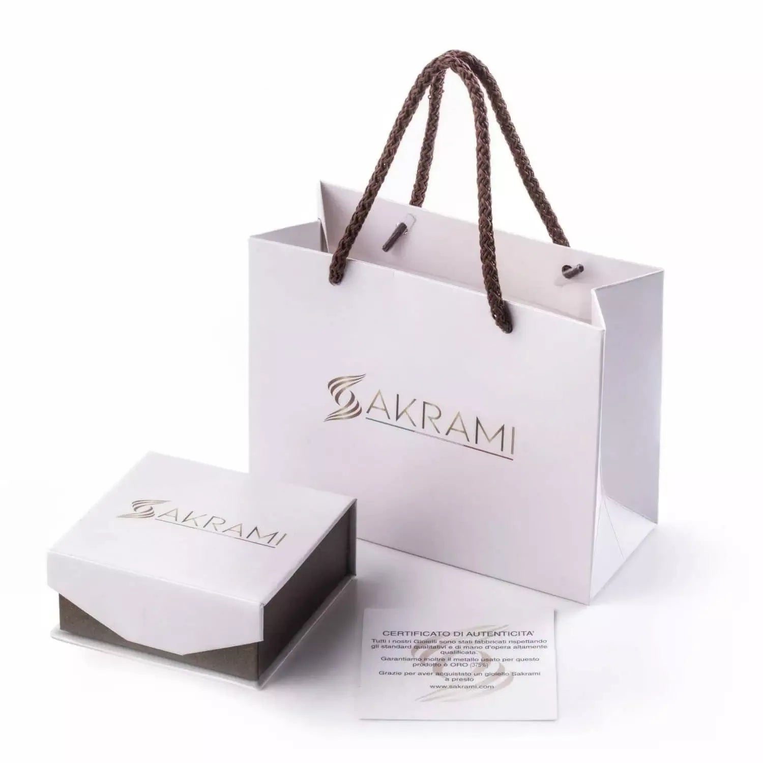 Bracciale Schiava Rodiato con Logo Sakrami Doppio