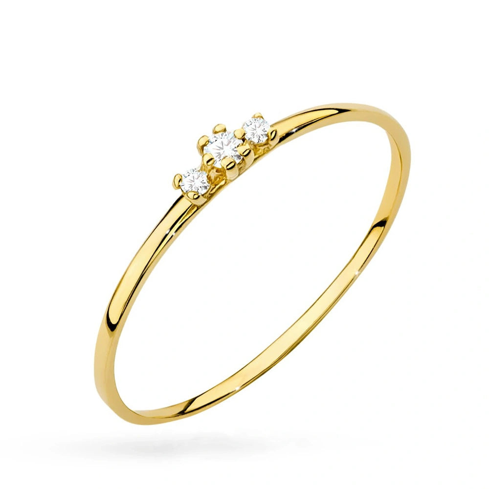 Bague Trilogy en Or avec 3 Zirconiums