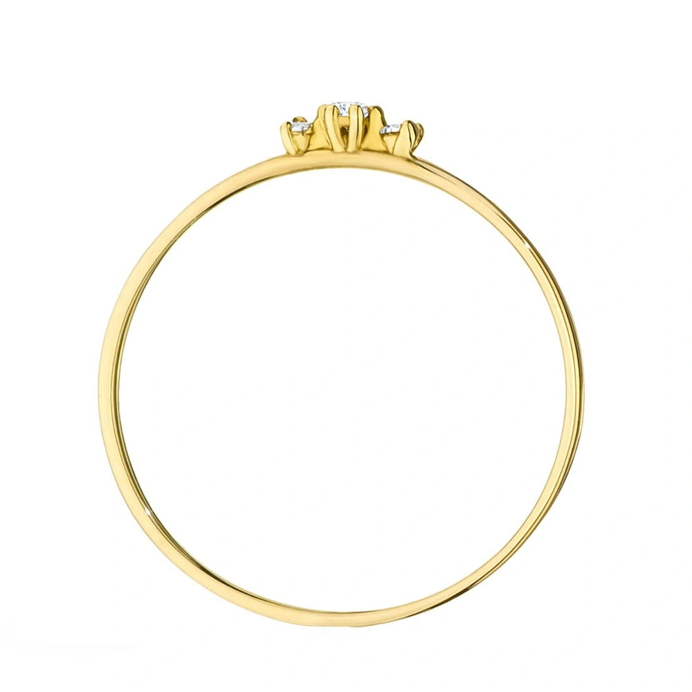 Bague Trilogy en Or avec 3 Zirconiums