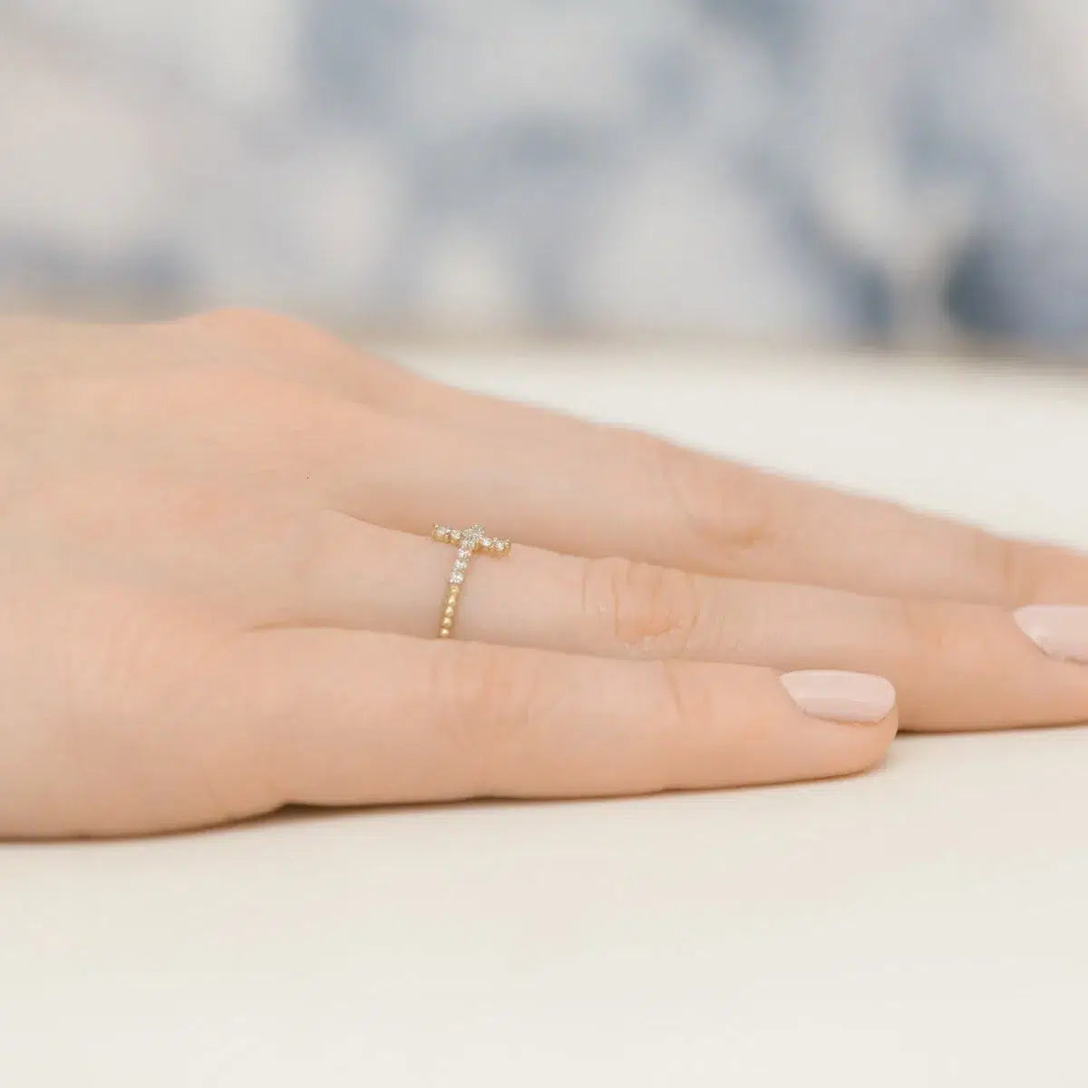 Bague Hope en Or et Zirconiums Blancs