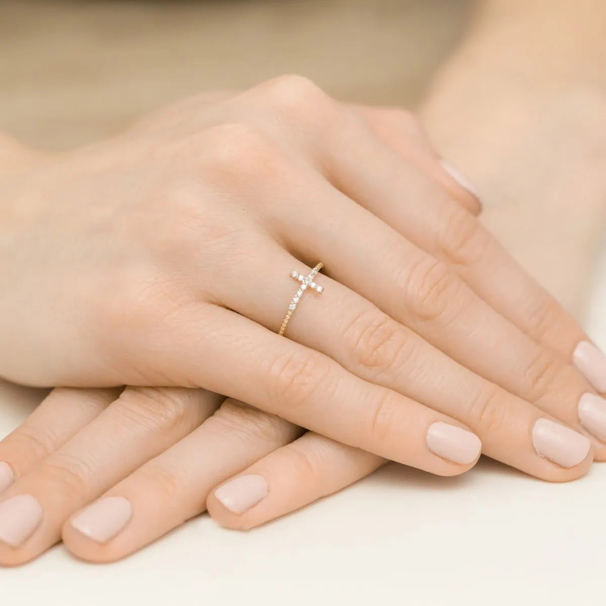 Bague Hope en Or et Zirconiums Blancs