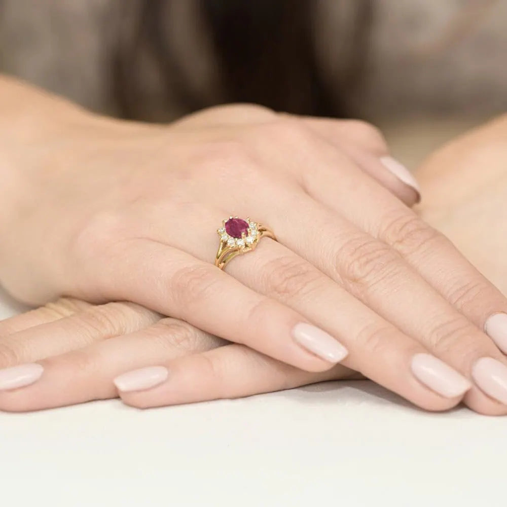 Anello Jasmine in Oro e Zirconi