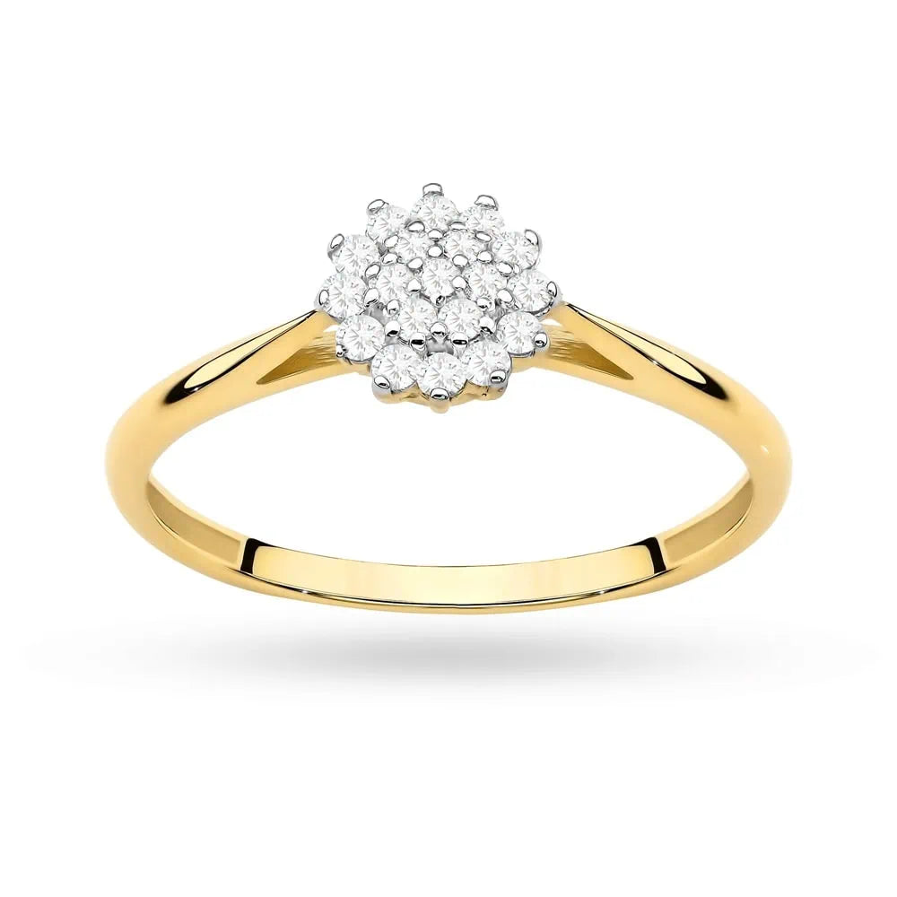 Anello in Oro Solitario Fiore