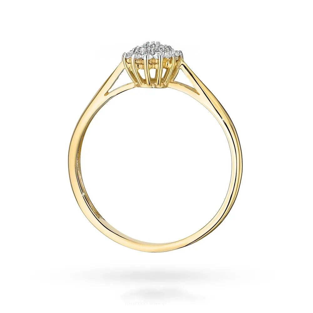 Anello in Oro Solitario Fiore