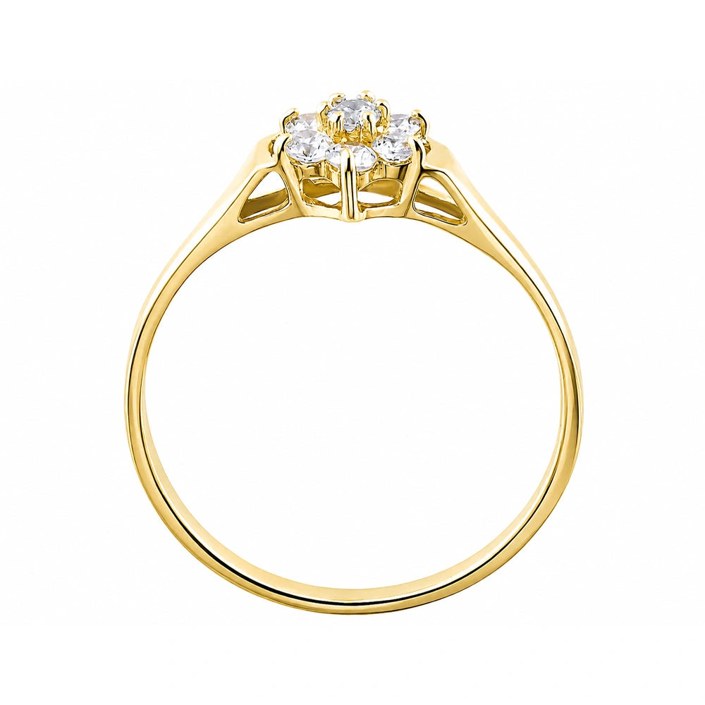 Gold Celtic Rose Ring