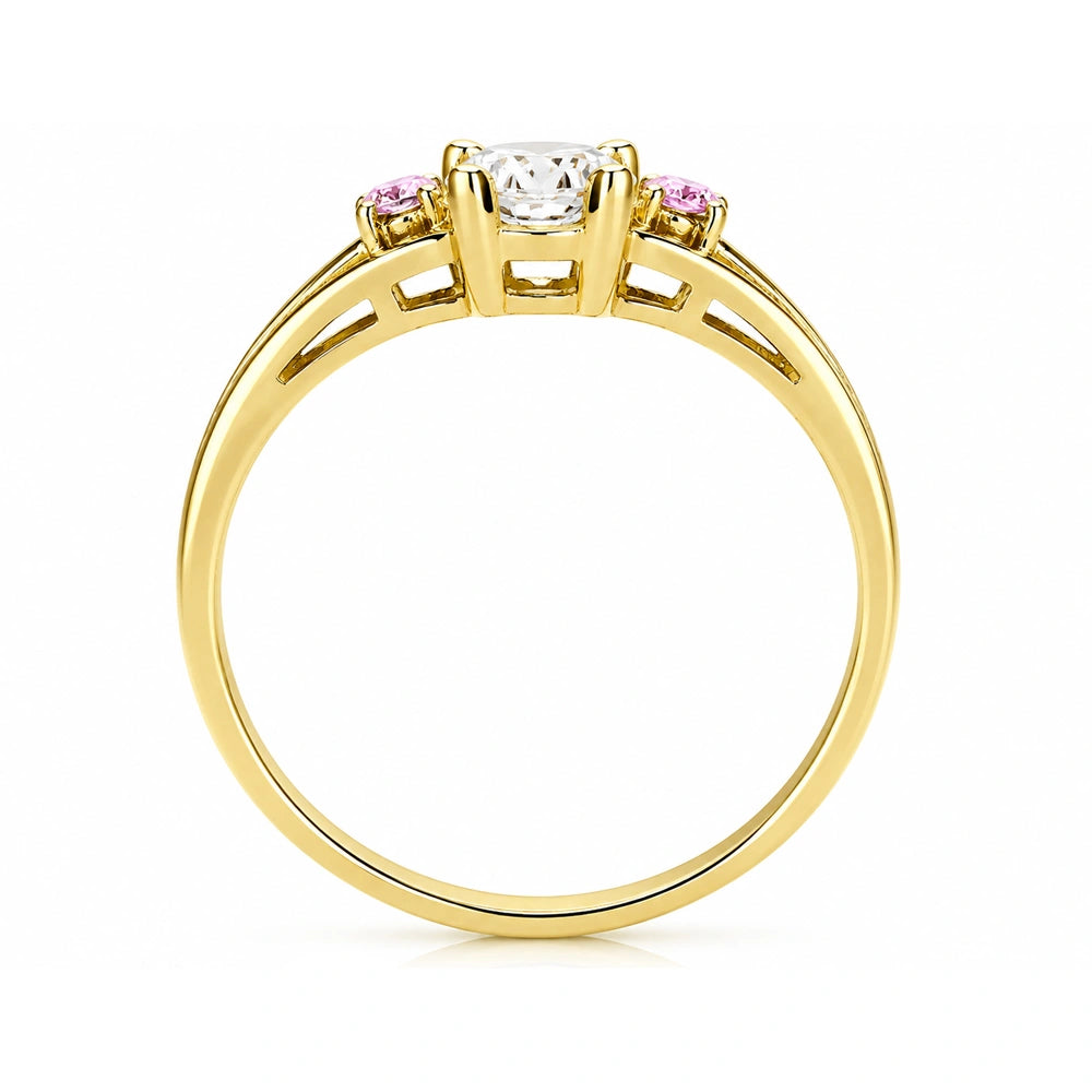 Tiana-Ring aus Gold und Zirkonia
