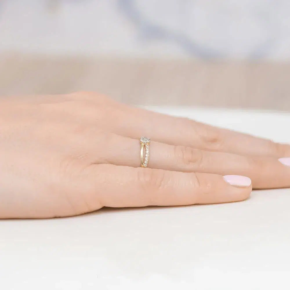 Anello Rail con Fiore