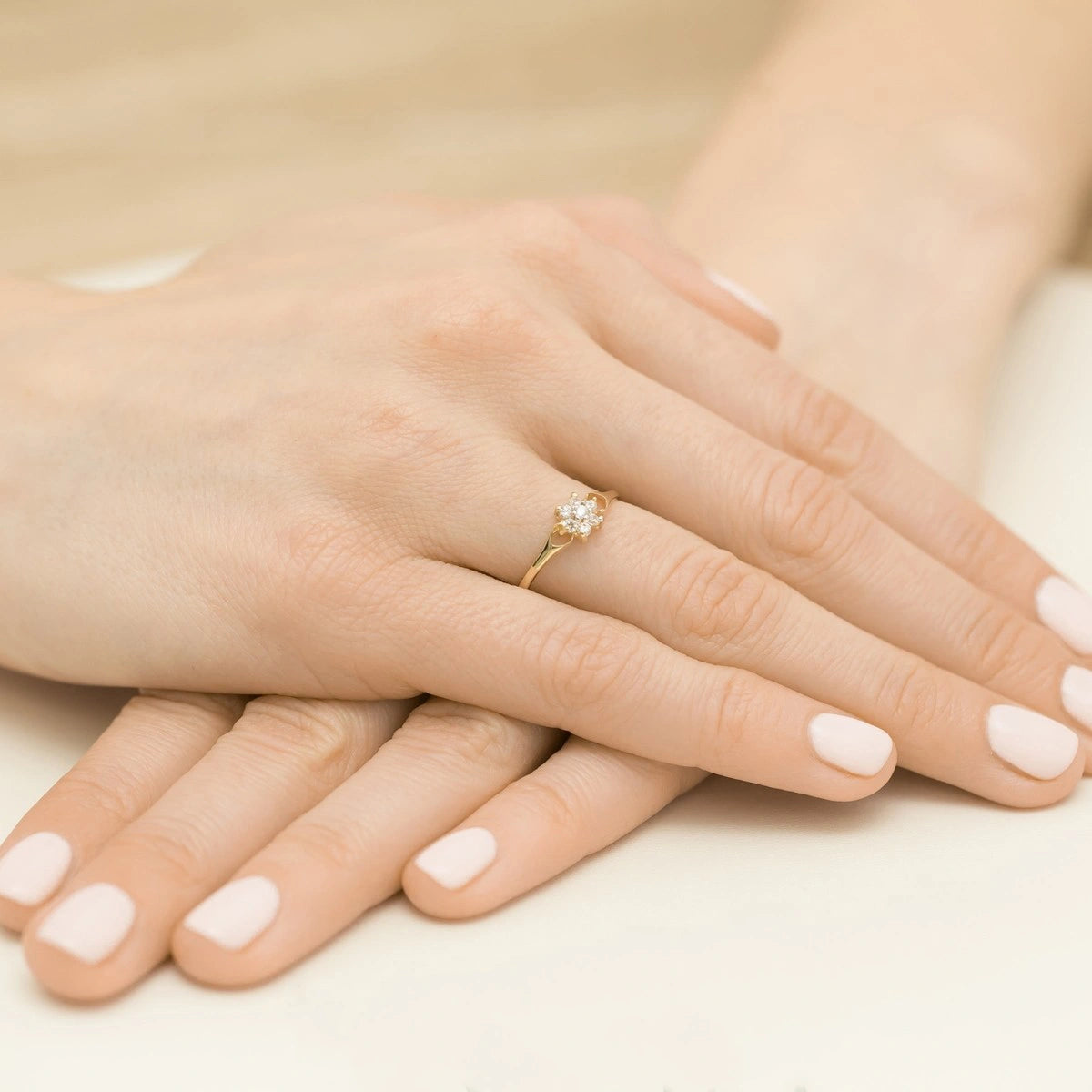 Gold Ring Edelweiss