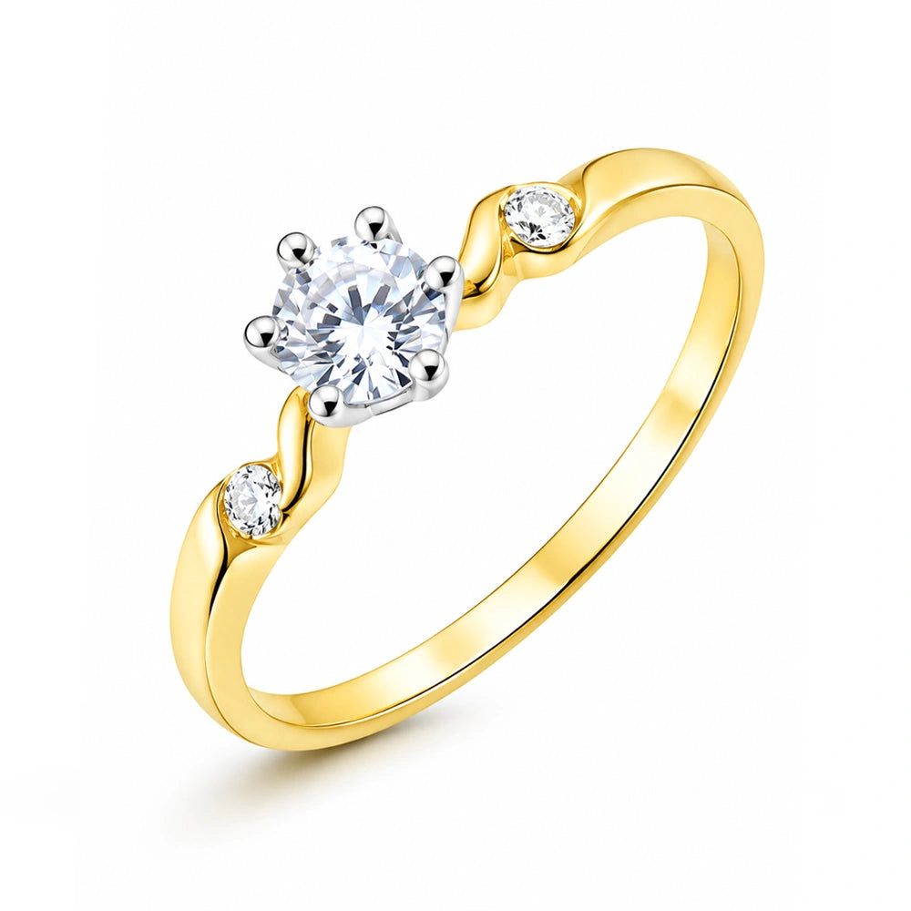 Ring Brahma mit Zirkon