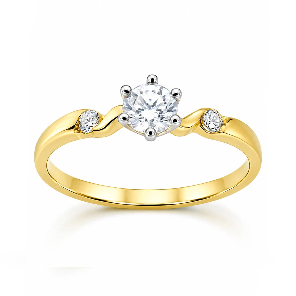 Ring Brahma mit Zirkon