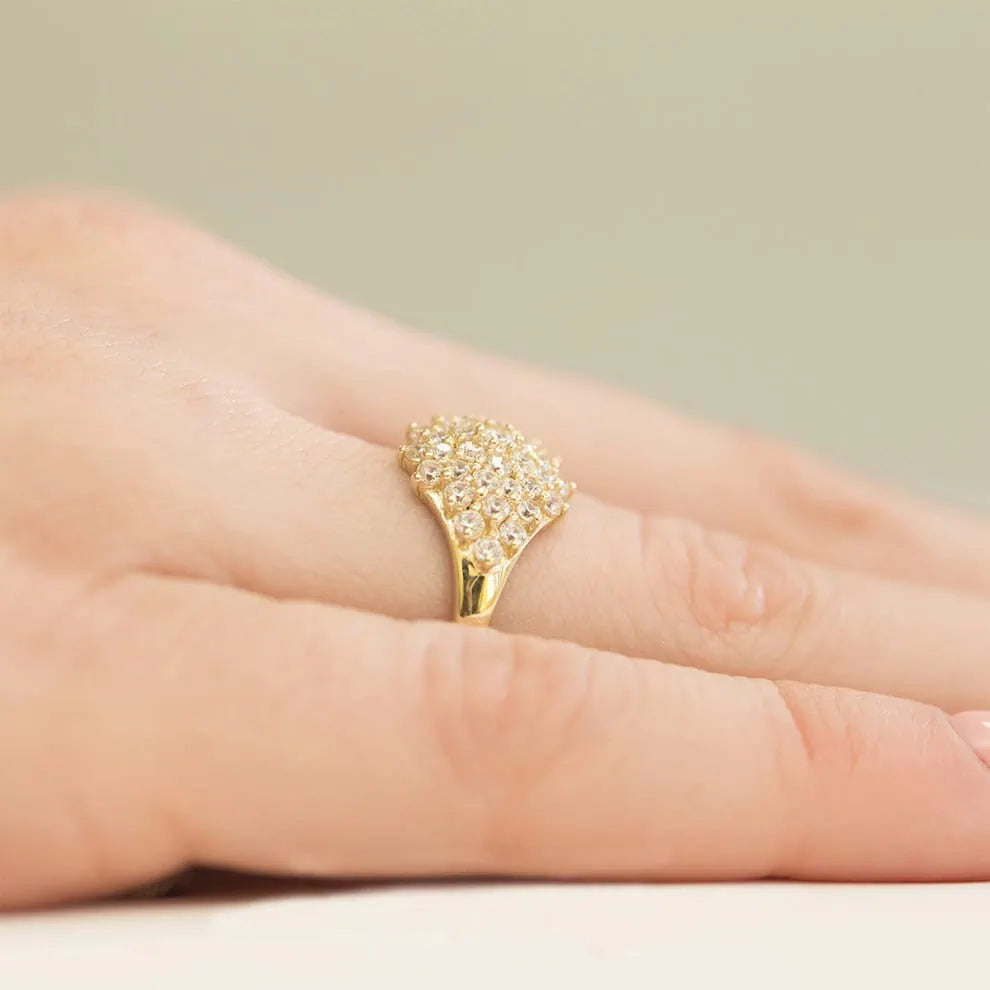 Anello in Oro Pavè Zirconi