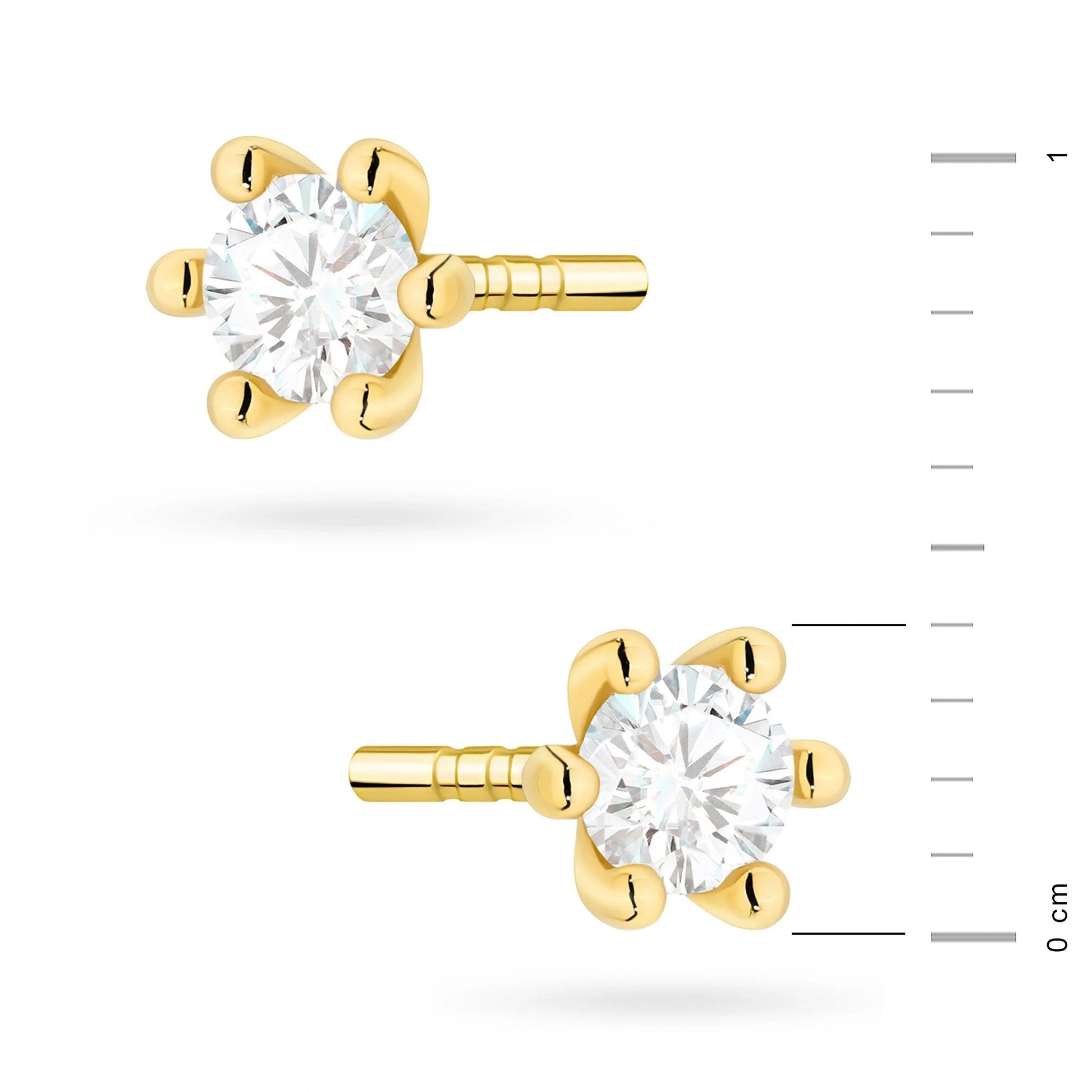 Classic Gold Earring with HPHT Diamond
