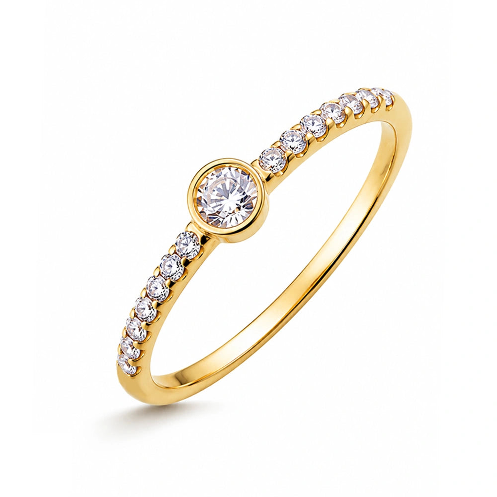 Grace Ring aus Gold und Zirkonia