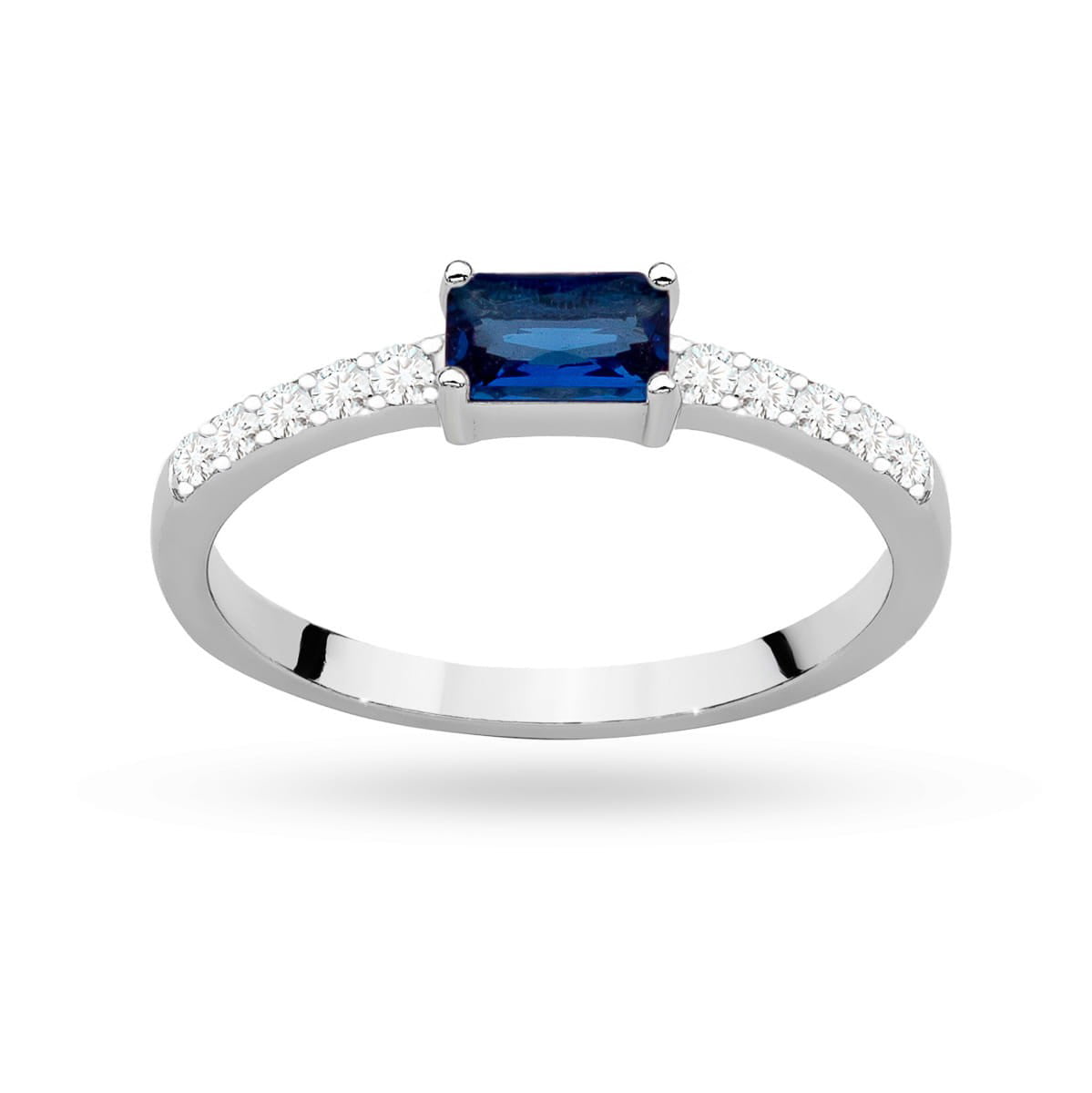 Anello Lovely con Zircone Blu