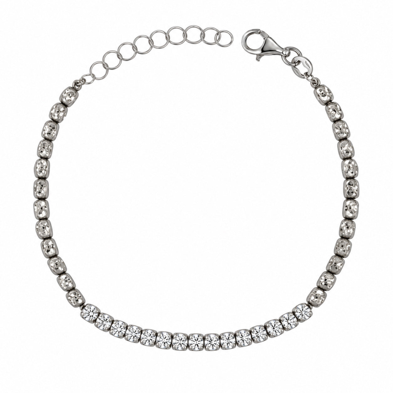 Bracelet Granelli avec zircones blancs
