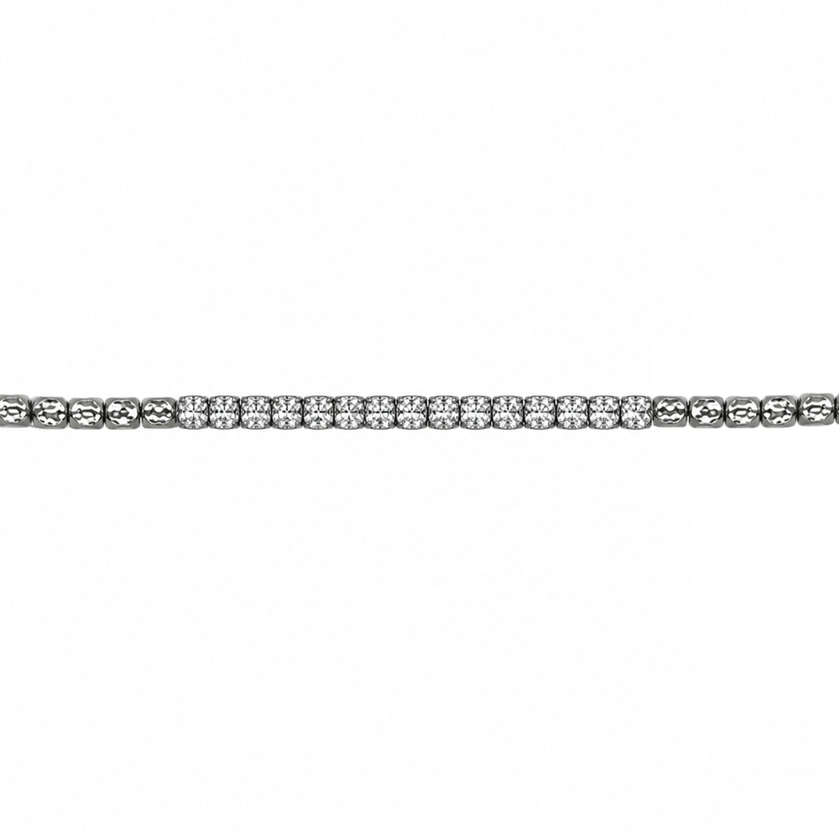 Armband Granelli mit weißen Zirkonen