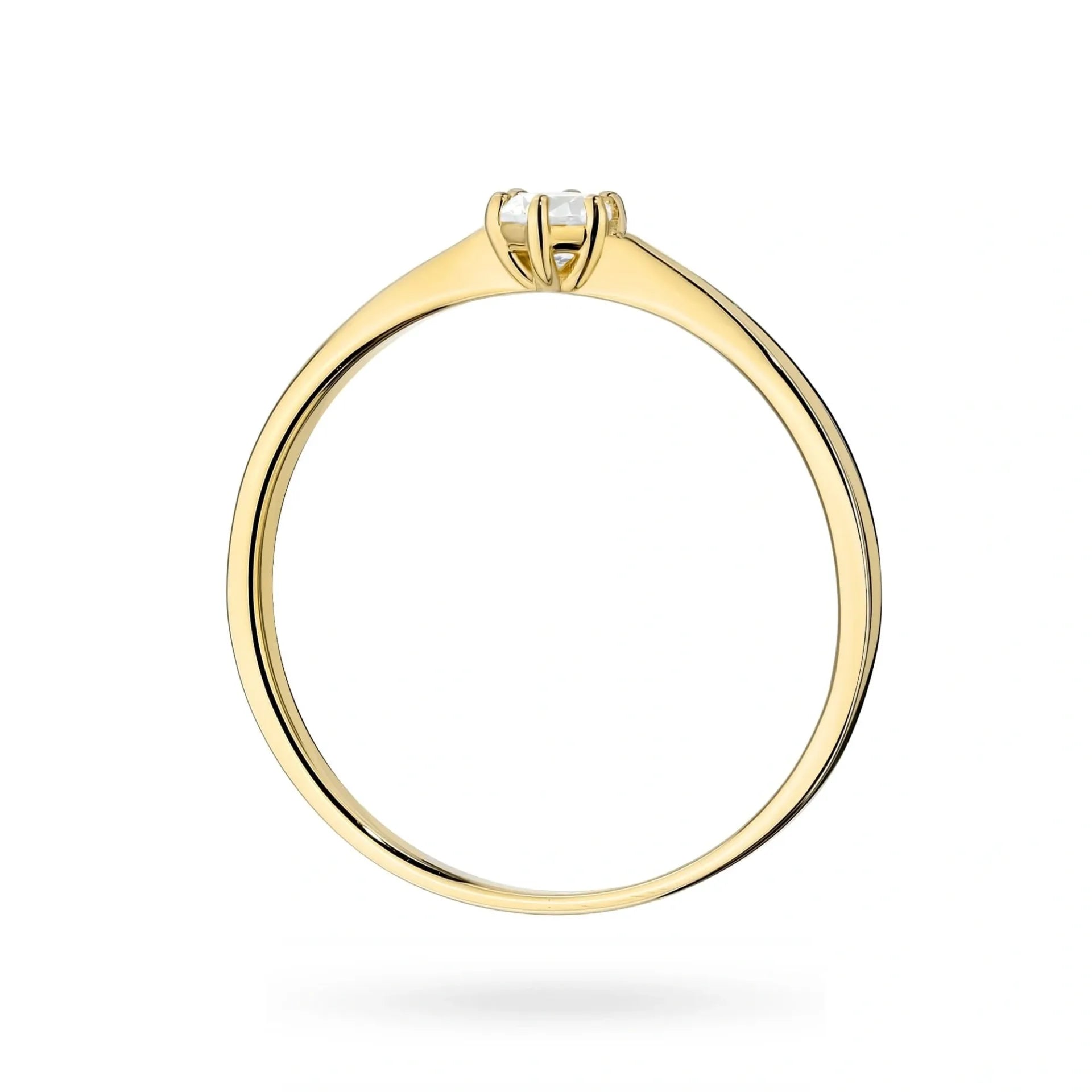Anillo Grace Solitario en Oro con Diamante de Laboratorio Lab Grown 0,10ct
