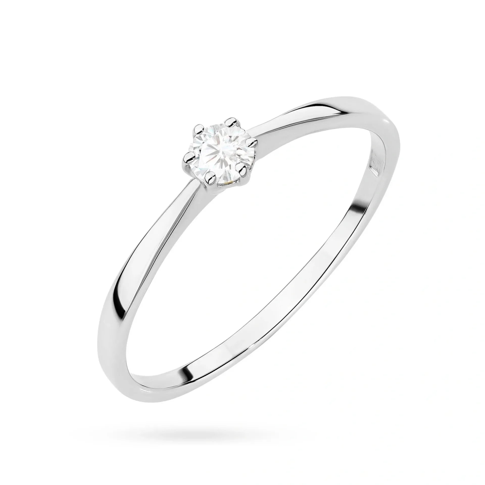 Anillo Grace Solitario en Oro con Diamante de Laboratorio Lab Grown 0,10ct