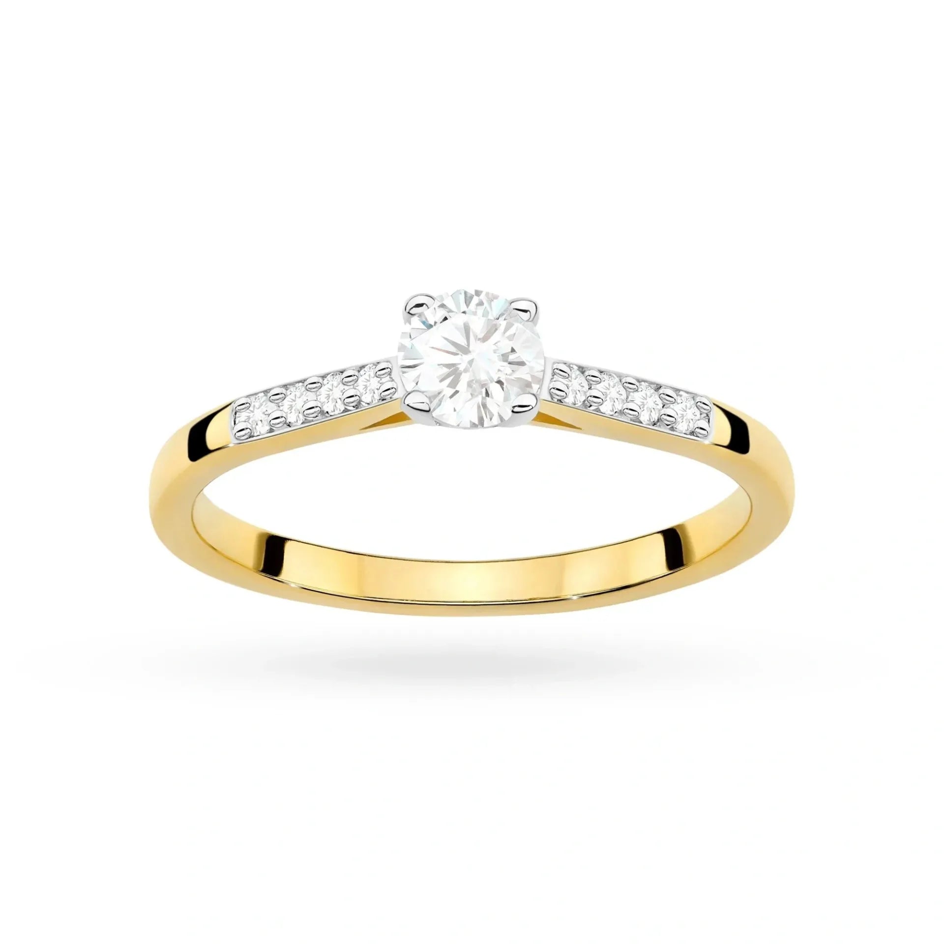 Bague Alba en Or avec Diamants de Laboratoire Lab Grown et Pavé 0,07ct