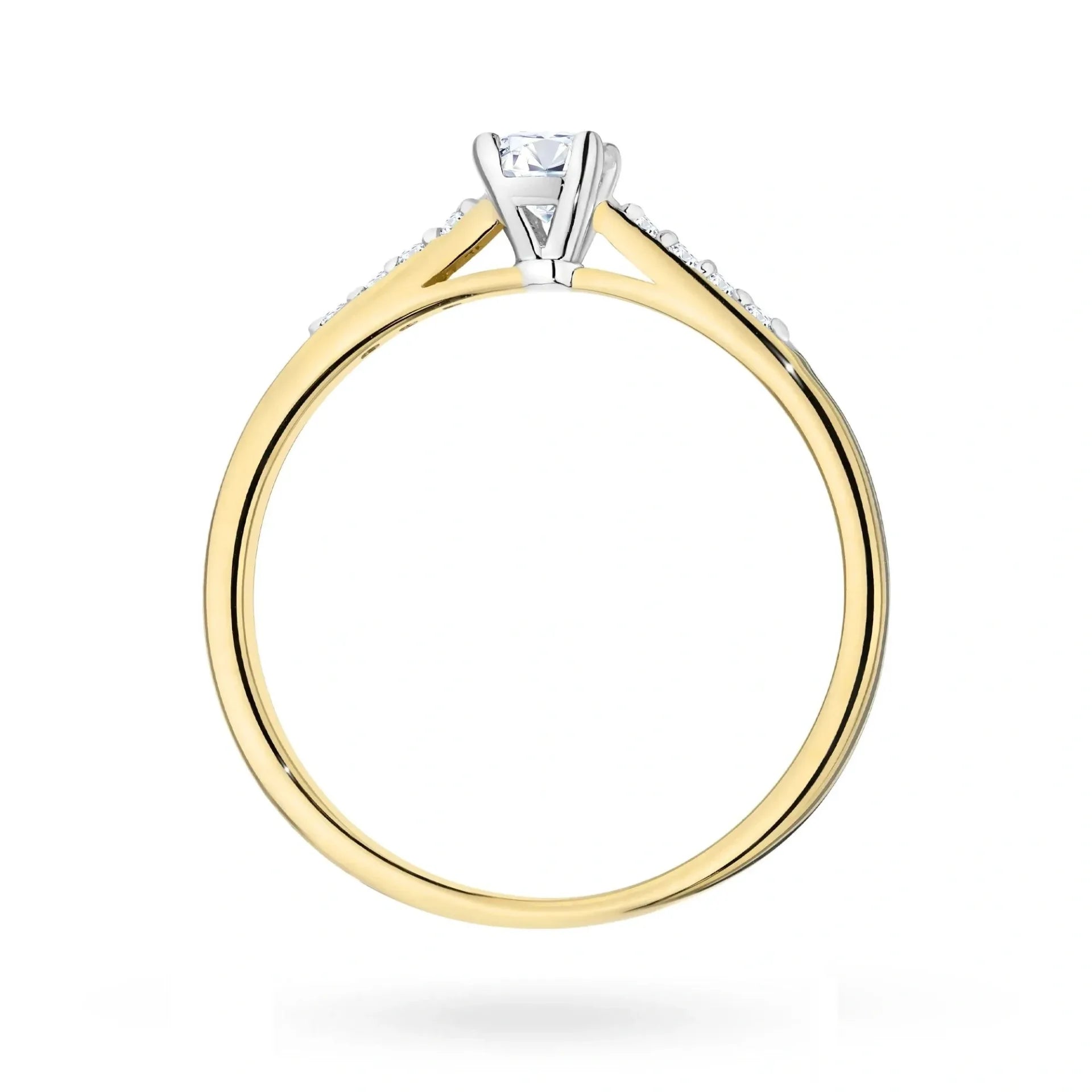 Bague Alba en Or avec Diamants de Laboratoire Lab Grown et Pavé 0,07ct