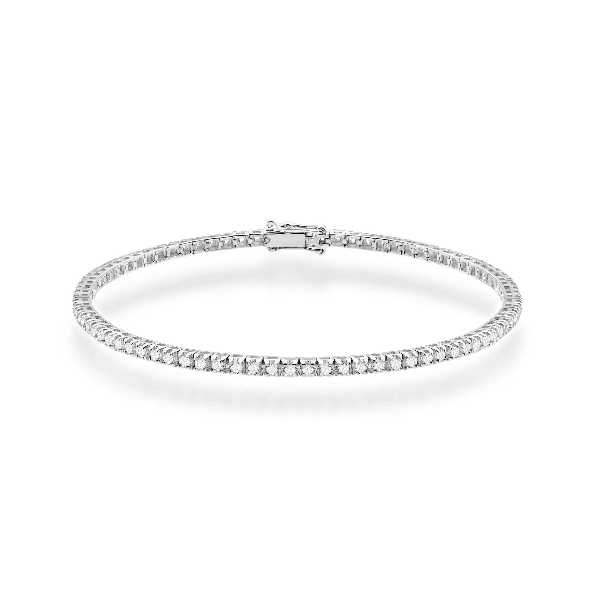 Bracelet tennis en or avec 74 diamants