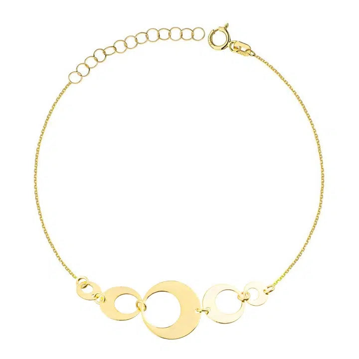 Armband aus Gold mit fünf Ringen