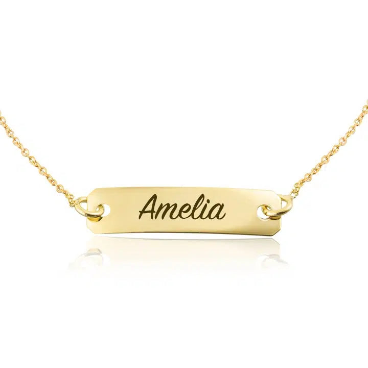 Bracciale in Oro da Donna con Piastrina Rettangolare
