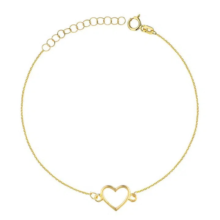 Armband aus Gold mit graviertem Herz
