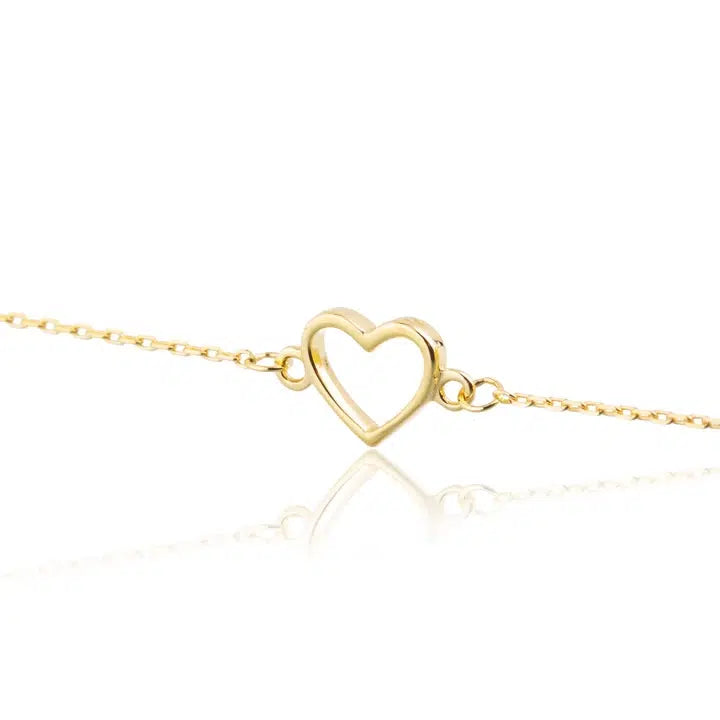 Bracciale in Oro Cuore Intagliato